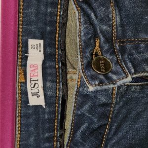 JustFab Moto Zipper Detail Jeans